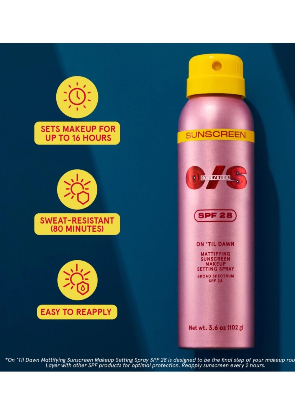 One/size By Patrick Starr On Till Dawn Sunscreen Makeup Setting Spray 3.6oz - Picture 4 of 6